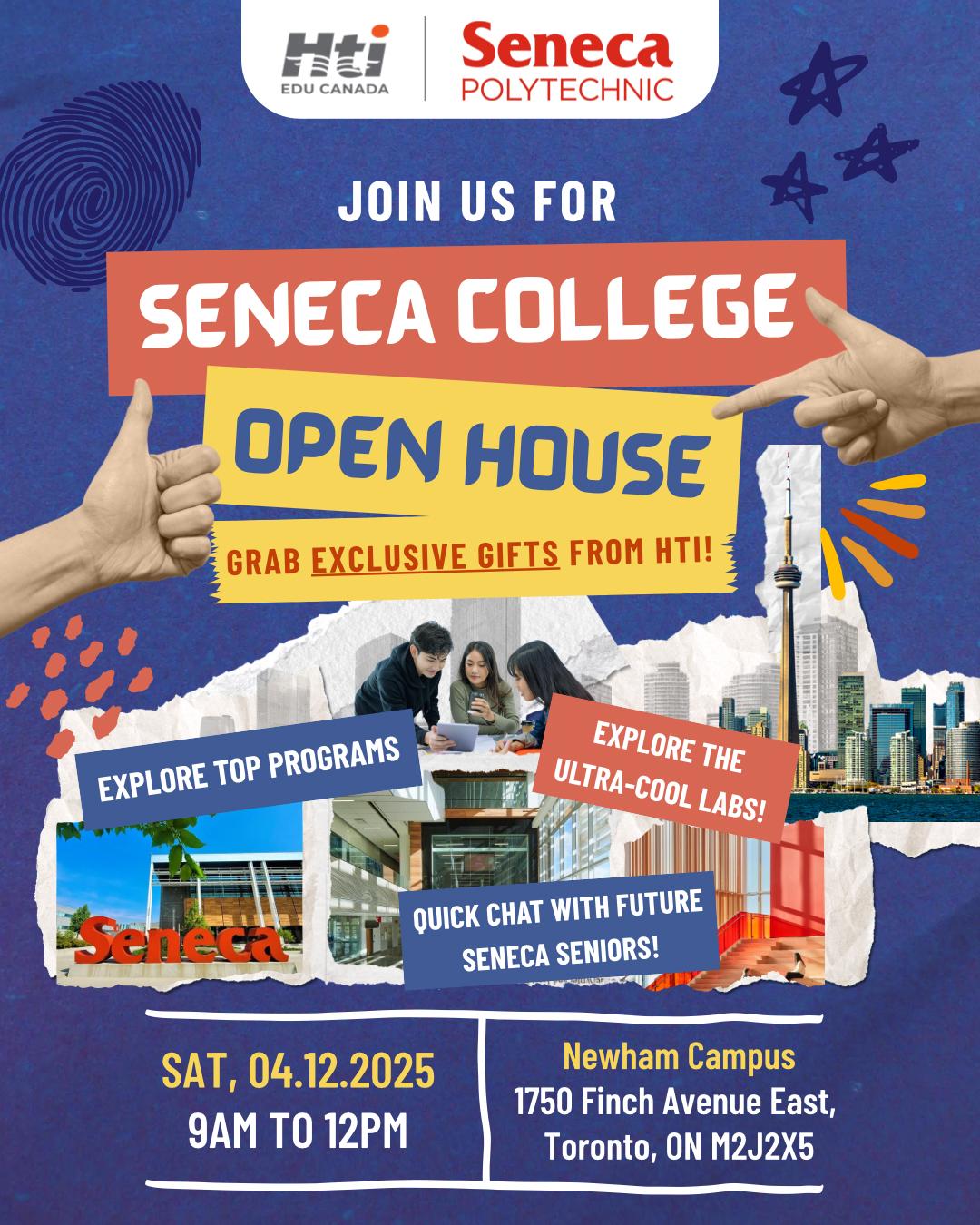 A exclusive tour to explore your future at Seneca Open House